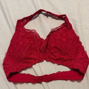 Elegant Red Lace Bralette
